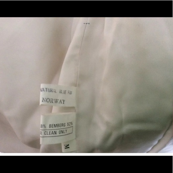 SAGA FOX Blue Fox Fur Coat W/ Leather Int Trimming - Picture 8 of 8